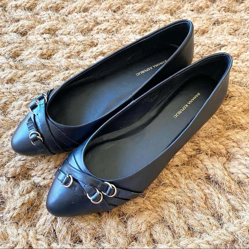 NIB Banana Republic Black Ballet Flats Size 6